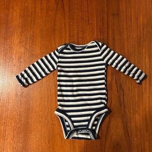 Carter's Navy and White Striped Bodysuit
